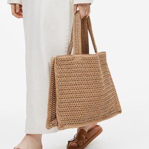 H&M Large Straw Shopper Tote
